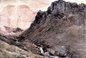 Eagle Crag, Borrowdale, 1806 2 by John Constable