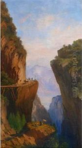 Muletiers Dans Les Gorges Du Verdon