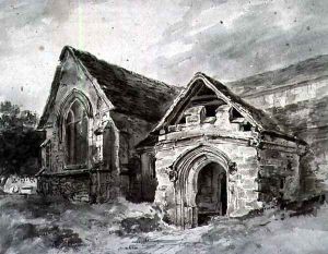 Porch and Transept of a Church, c.1850-11 by John Constable
