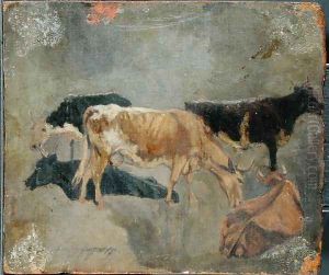 Study of Five Horned Cattle Study of Five Horned Cattle