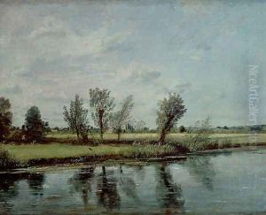 Water Meadows near Salisbury, c.1820 by John Constable