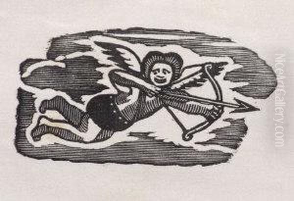Miscellaneous Proofs On Linen 
Of Various Blocks Engraved By Joseph Crawhall Ii , Of Which Most 
Identifiable With Publications Written And Illustrated By Him; Various 
Proofs Of Crawhall Coat Of Arms And One Other, And Two Rehearsal 
Sketches For Boo - view 1