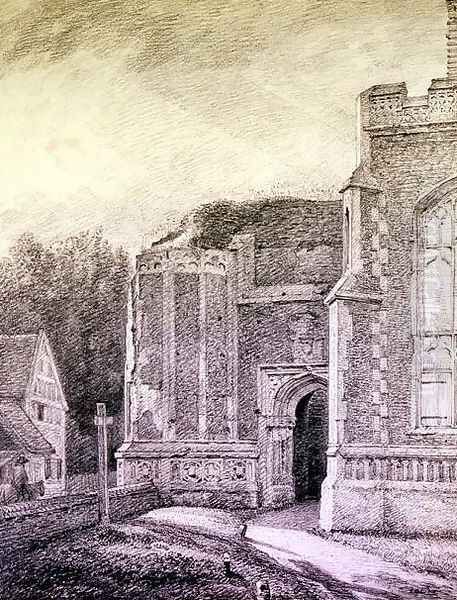 South Archway of the ruined tower of East Bergholt Church - view 1