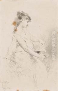 Figura Femminile by Tranquillo Cremona