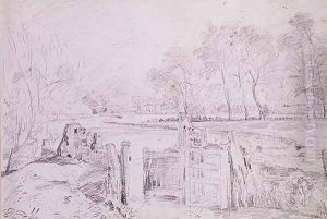 A Lock on the Stour by John Constable