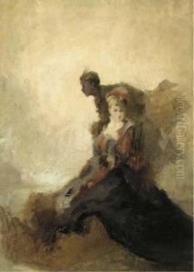 A Young Lady And Her Attendant