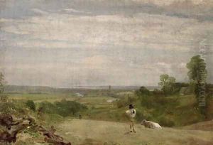 Summer Morning Dedham from Langham by John Constable