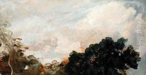 Cloud Study with Trees, 1821 by John Constable