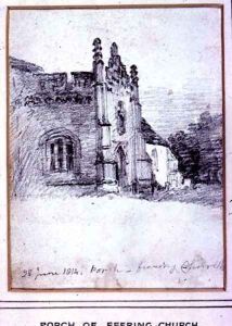 Porch of Feering Church, 28th June, 1814 Porch of Feering Church, 28th June, 1814