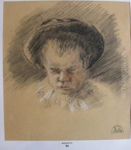 Enfant A La Colerette by Suzanne Crepin