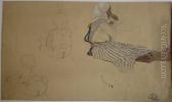 Femme Assise Et Deux Enfants - view 1