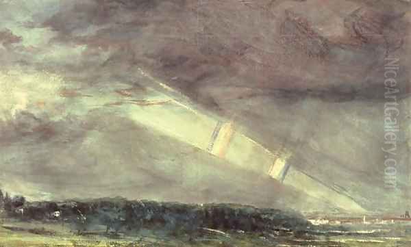 London from Hampstead with a Double Rainbow, 1831 - view 1