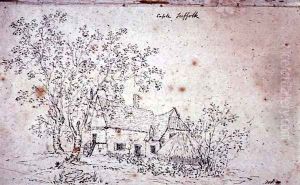 Cottage at Caple, Suffolk by John Constable