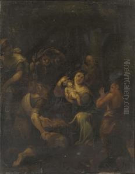 The Adoration Of The Shepherds by Daniele Crespi