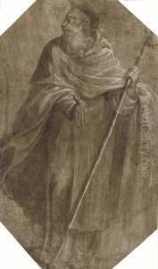Saint Anthony Abbot by Giovanni Battista Crespi Il Cerano