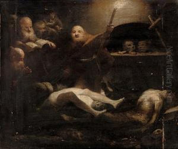 Franciscan Monks In A Catacomb - view 1