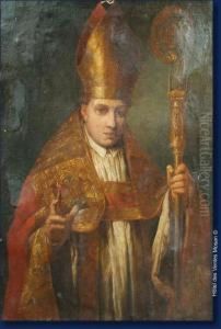 Portrait D'eveque by Giuseppe Maria Crespi