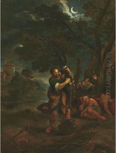 Sacrificio Di Noe by Giuseppe Maria Crespi