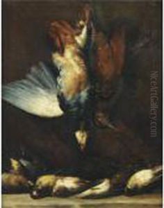 Still Life Of Game Birds by Giuseppe Maria Crespi