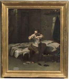 Donna Che Si Spulcia (la Pulce) by Giuseppe Maria Crespi