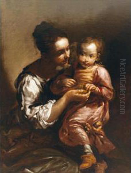 A Mother And Child, Possibly The Artist's Wife And Son - view 1