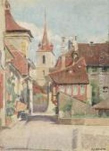 'morat' Canvas On Panel by Adolphe Crespin