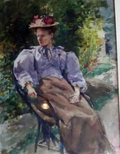Elegante Assise by Adolphe Crespin