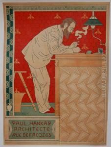 <paul Hankar/ Architecte/ Rue Defacqz 63>,1894. 
Affiche