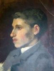 Portrait De Jeune Homme by Louis Charles Crespin