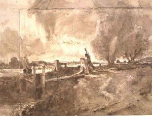Study for 'The Lock', c.1826 by John Constable