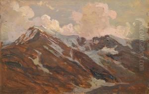Bozzetto Del Dipinto Nubi Rosa by Carlo Cressini