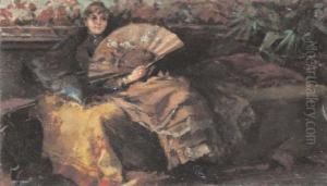 Donna Con Ventaglio by Carlo Cressini