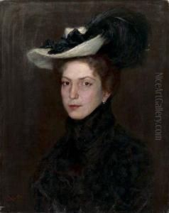 Ritratto Femminile Con Cappello - 1904