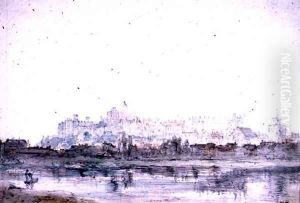 Windsor Castle from the River 2 by John Constable