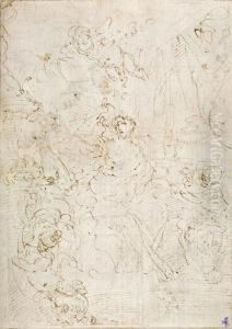 Weibliche Allegorie Mitputten by Donato Creti