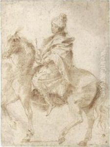 An Oriental King On A Horse