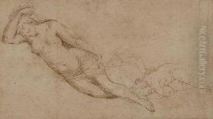 Venus And Cupid by Donato Creti