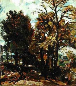 Sketch of a Lane at East Bergholt, c.1810