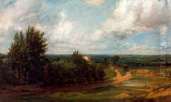 Hampstead Heath, The house called the 'Salt box' in the distance - view 1