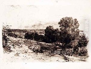 Sketch for the Painting Entrance to Fen Lane by John Constable