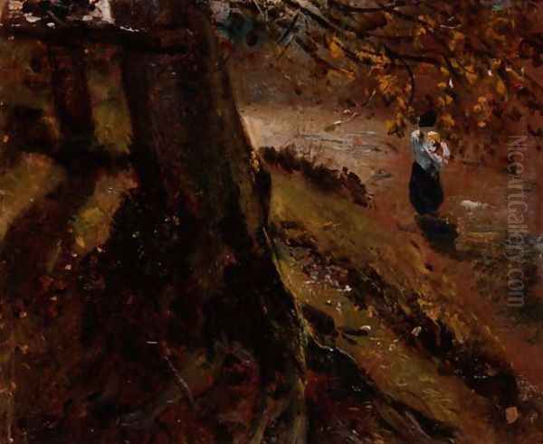 Study of tree trunks - view 1