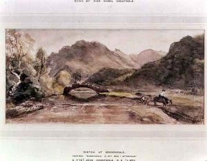 Sketch of Borrowdale, 1806, Afternoon by John Constable