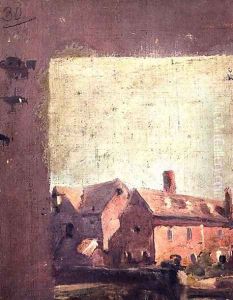 Flatford Mill, a sketch c.1811 by John Constable