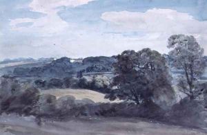 Landscape with Buildings in the distance