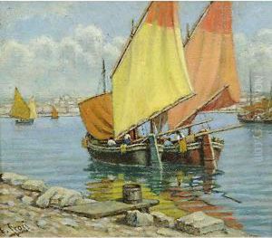 Barche Di Pescatori by Ernesto Croci