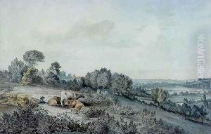 The Valley of the Stour, looking towards East Bergholt, 1880 by John Constable