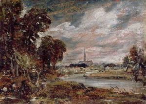 Salisbury Cathedral: from the meadows by John Constable