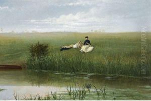 Le Repos Des Canotiers by Georges Croegaert