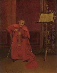 Tuning The Violin by Georges Croegaert