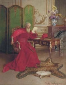 The Cardinal Reading A Letter